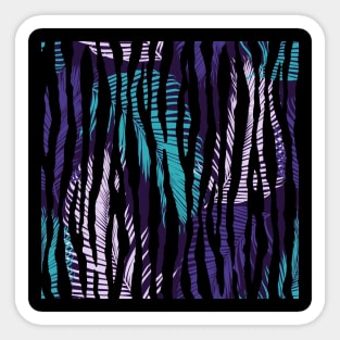 Fashionable Seamless, Palm Leaves Pattern Design Sticker